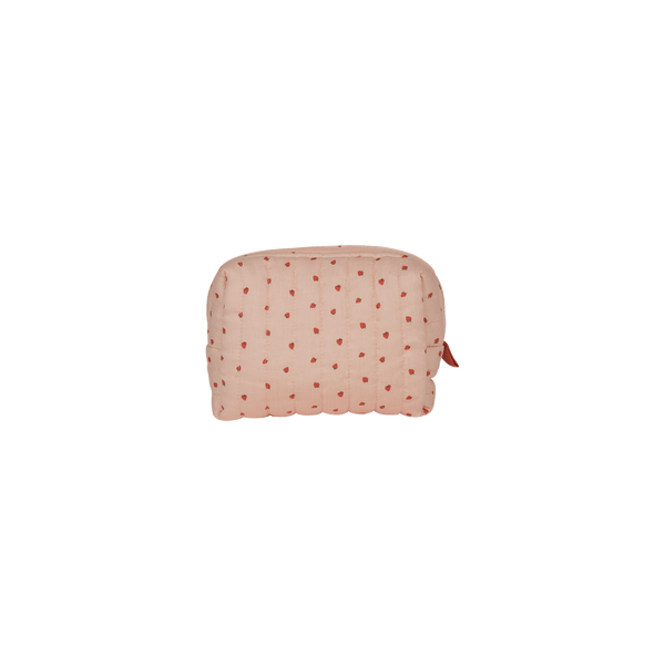 Quilted Toiletries Bag - Strawberry