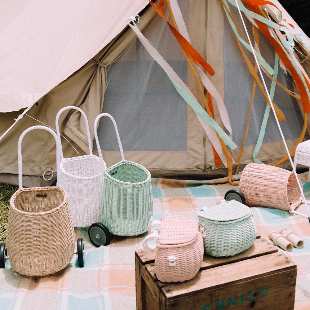 Rattan Original Luggy - Straw by Olli Ella US