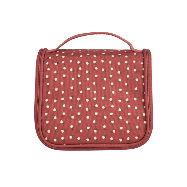 Olli Ella Christmas Theme See-ya Washbag red print