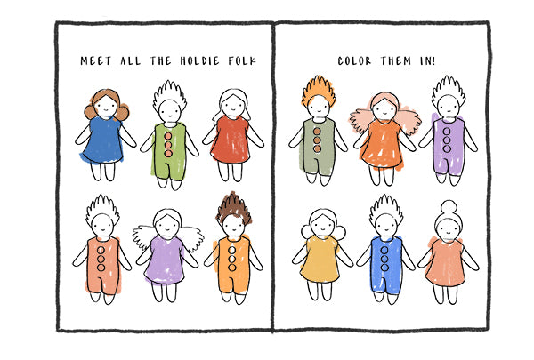 Holdie Folk Activity Book for Your Littles Olli Ella