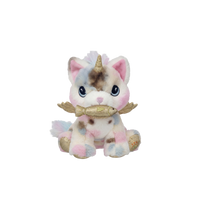 Plush toy with unicorn design on a white background