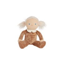 A limited-edition palm-sized plush toy, perfectly weighted in all the right places, and outfitted in a snuggly plush velvety Coconut suit.