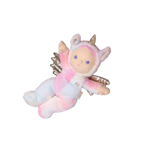 Plush toy with fairy and unicorn design on a white background