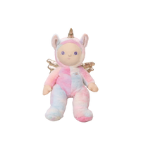 Plush toy with unicorn design on a white background