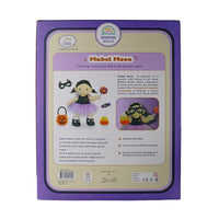 Dinkum Dolls by Olli Ella Mabel Moon Dream Dinkum Doll packaging showing a witch doll with pumpkin basket, lollipop, cat mask, and Halloween accessories