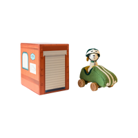 Olli Ella Racer Boy Dog-go with packaging