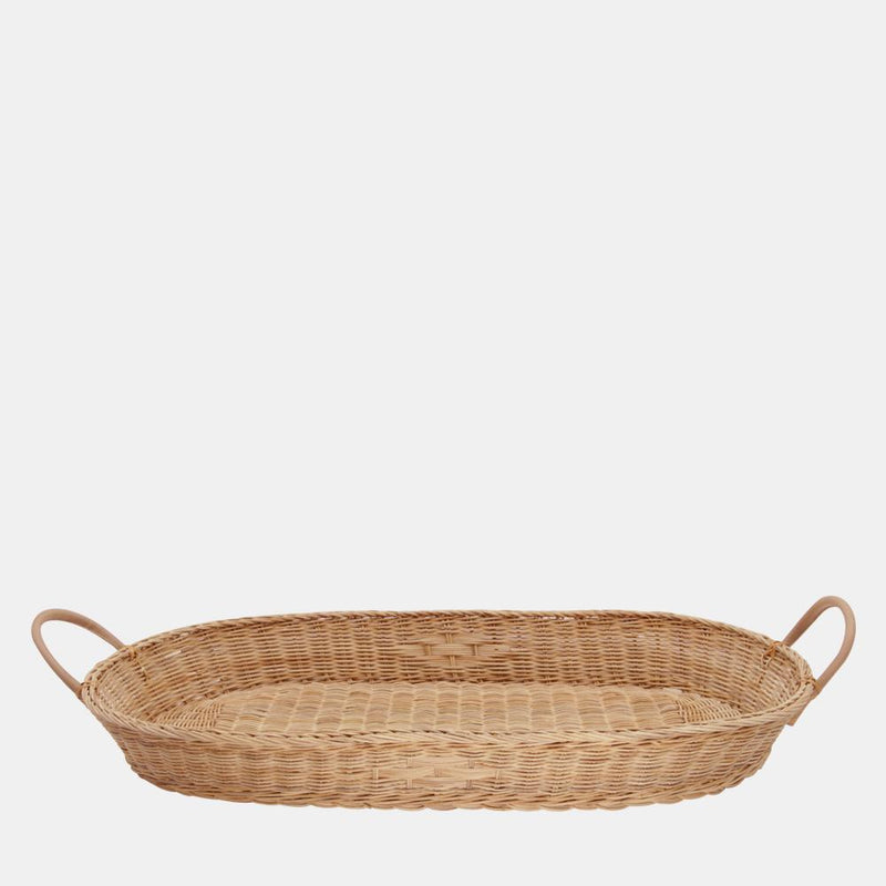 Bayu Rattan Changing Basket by Olli Ella US