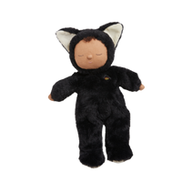Black cat, soft plush toy for kids