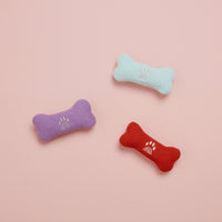 Olli Ella Dinkum Dog Bones Fiesta Colour way - Purple, Aqua and Red Bones