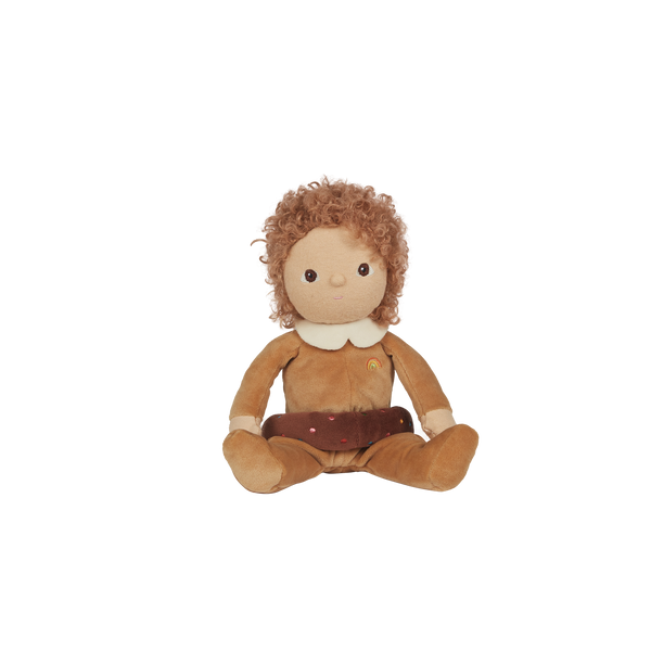 Darcy Donut, our chocolate donut mini plush toy. Collectable, Soft and cuddly, and snuggled in a non-removable velvet onesie, Darcy Donut is a must have in your toy collection.