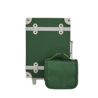 Olli Ella See-ya Wash Bag in Forest Green colour for bathroom goodies with See-ya Suitcase