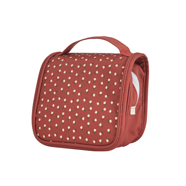 Olli Ella Christmas Theme See-ya Washbag red print 