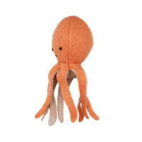 Set of plush felted marine toys for kids. Set of small ocean toys featuring Octopus.