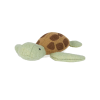 Set of plush felted marine toys for kids. Set of small ocean toys featuring Turtle.