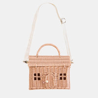 Rattan Casa Bag - Rose