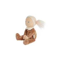 Collectable palm-sized plush toy for kids. coconut themed plush doll, perfectly weighted for play.