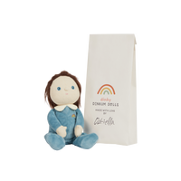 A limited-edition palm-sized plush toy, perfectly weighted in all the right places, and outfitted in a snuggly plush velvety blueberry suit.