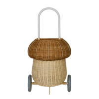 Rattan Mushroom Luggy - Natural
