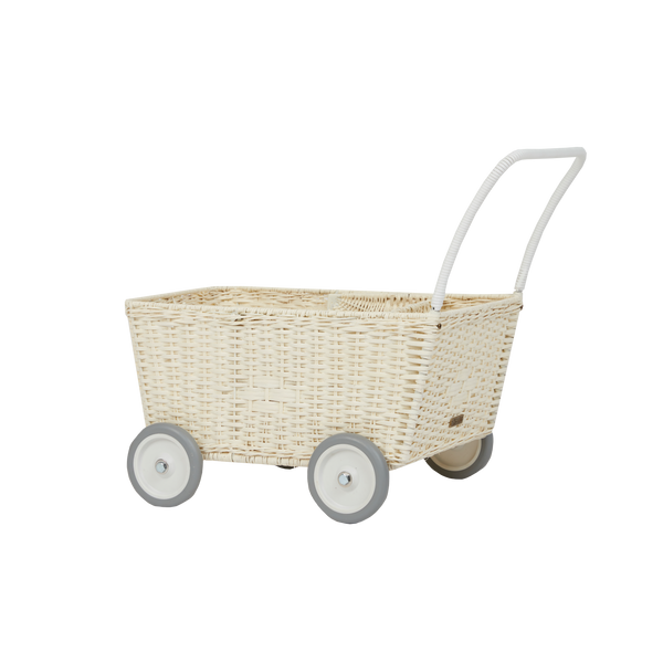 Rattan Strolley - Chalk